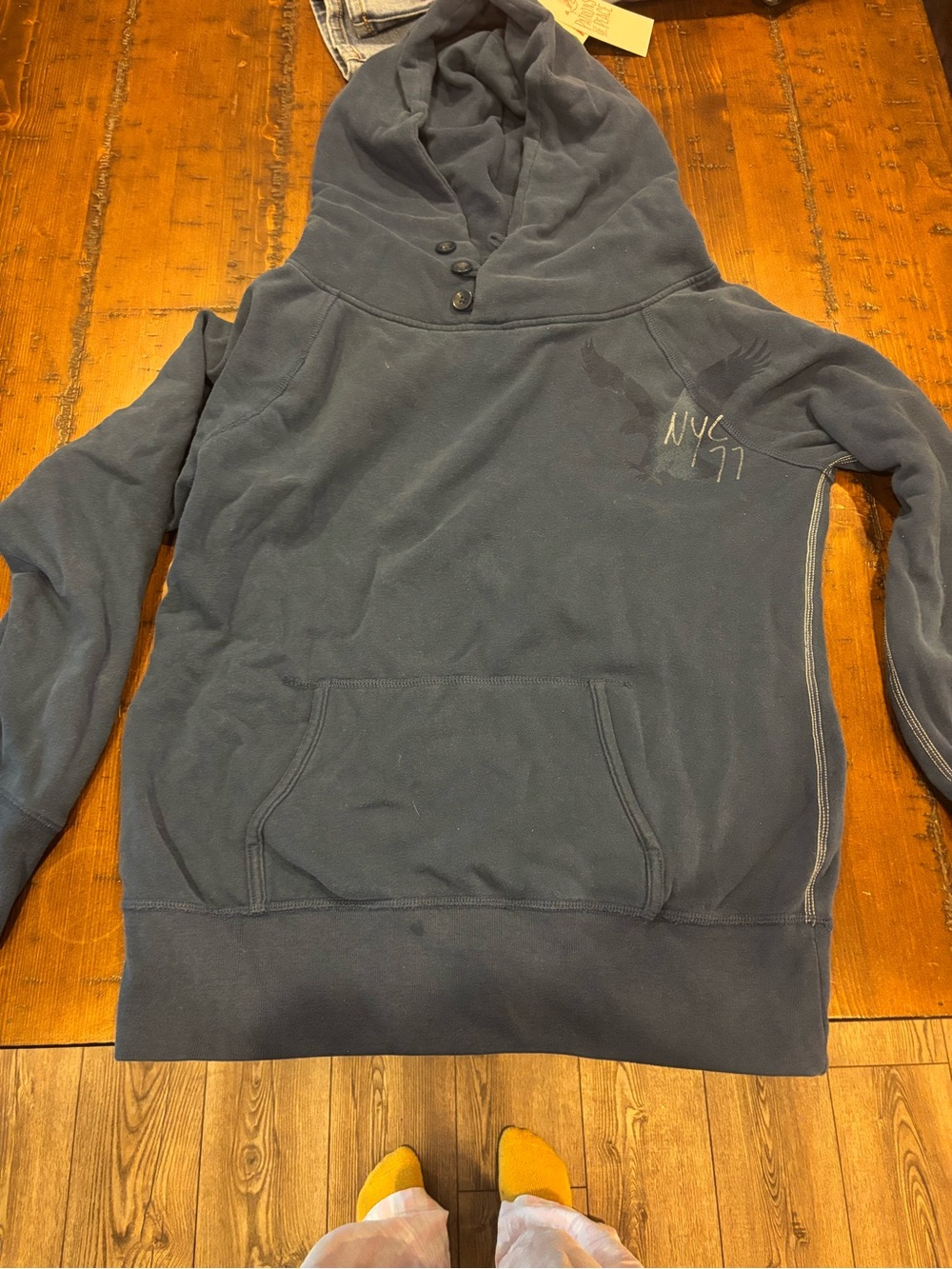 Women’s navy American eagle hoodie. Size medium